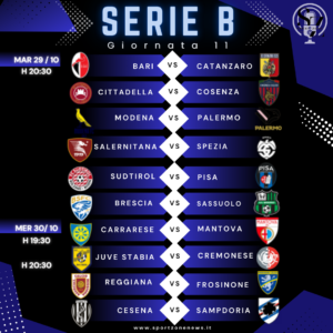 SERIE B - CALENDARIO E CLASSIFICHE